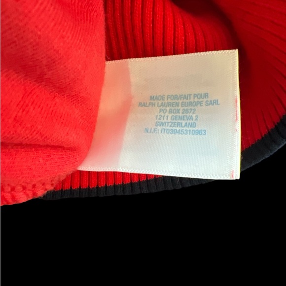 Ralph Lauren Baby Red Velour Romper footies High Neck 6 Months 3 Christmas LN - Picture 7 of 7